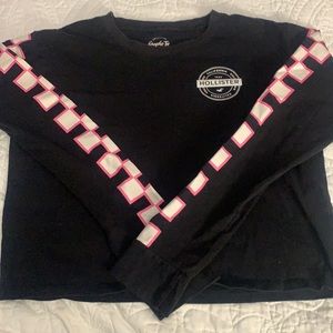 Hollister long sleeve crop tee
